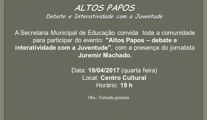 Altos Papos: Debate e Interatividade com a Juventude.