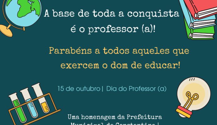PARABÉNS AOS PROFESSORES