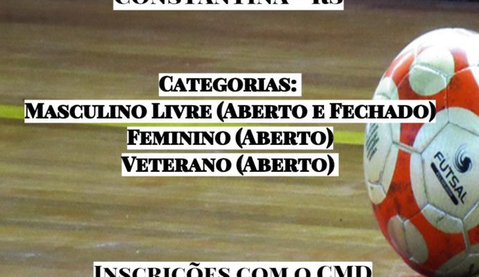 Campeonato Municipal de Futsal: inscrições já estão abertas