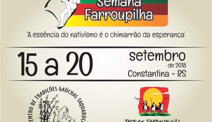 Semana Farroupilha 2018: confira o comunicado do CTG Taquaruçu