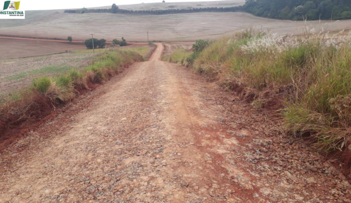 Administração Municipal promove melhorias nas estradas da Linha Guardinha e Linha Gheller