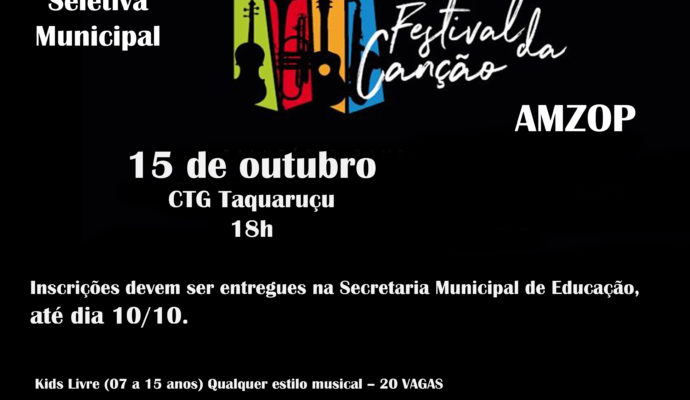 Festival da Canção AMZOP – Seletiva Municipal