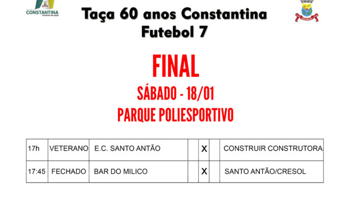 Final do Campeonato de Futebol 7 – Taça 60 Anos de Constantina