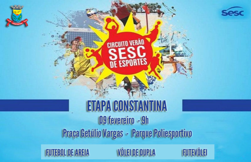 Jogos do Circuito verão SESC serão realizados em Constantina – Prefeitura  Municipal de Constantina – RS