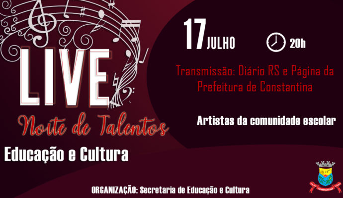 Live Noite de Talentos – Educação e Cultura