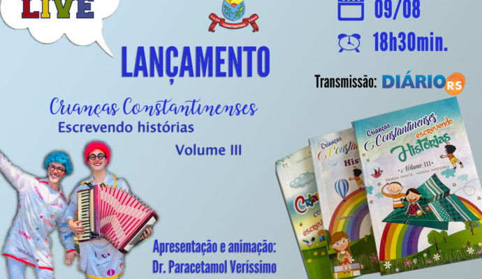 Live: Lançamento da 3ª edição do livro Crianças Constantinenses Escrevendo Histórias
