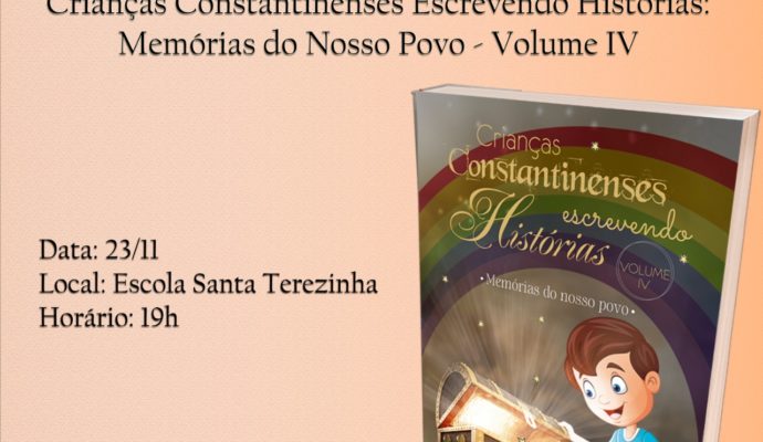 Live de lançamento do Livro Crianças Constantinenses Escrevendo Histórias volume IV