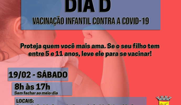 COVID-19: Dia D Vacinação Infantil