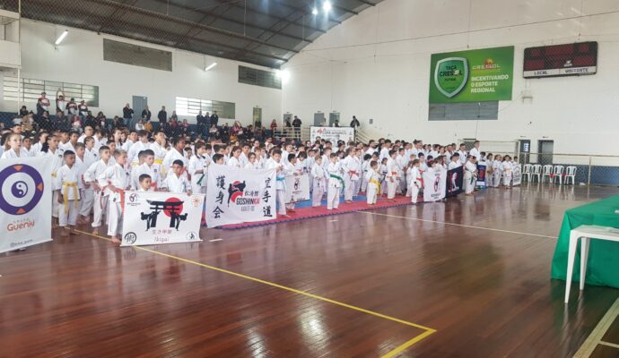 Mais de 400 atletas participam de campeonato de Karatê no município