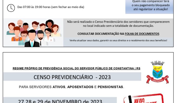 Censo Previdenciário 2023